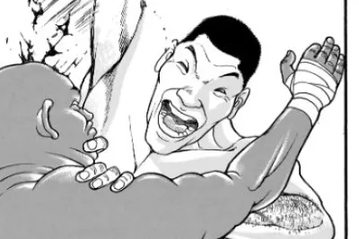 グラップラー刃牙 Baki the Grappler 372話にて、兄に対する絞め技が死闘の最終局面を告げる
